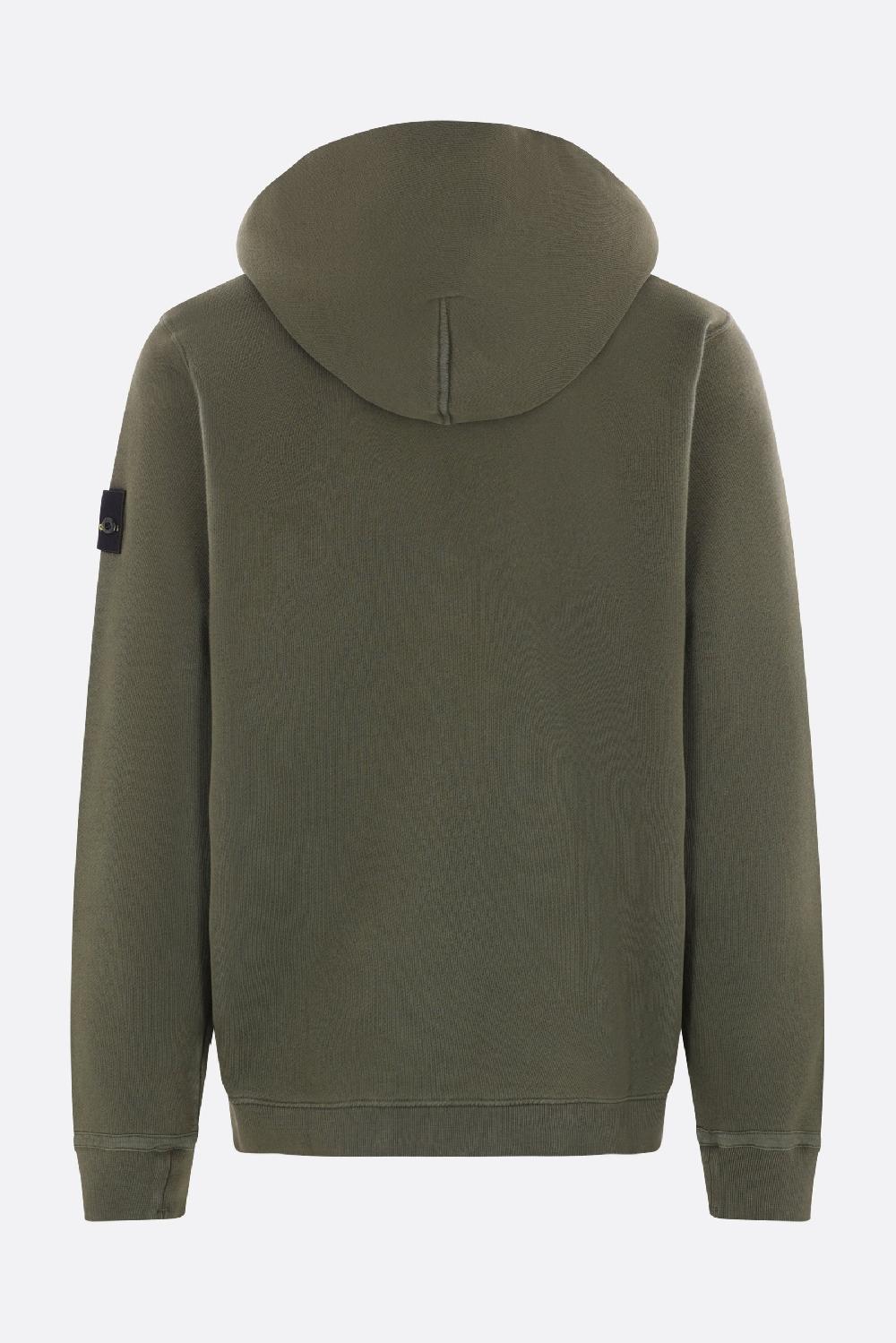 STONE ISLAND Felpa Full-zip In Jersey Con Badge Logo