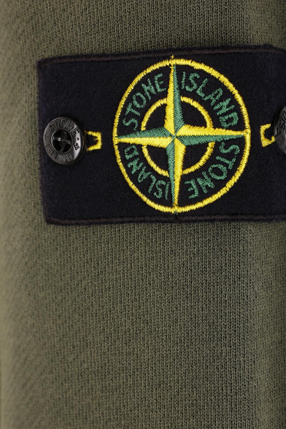 STONE ISLAND Felpa Full-zip In Jersey Con Badge Logo