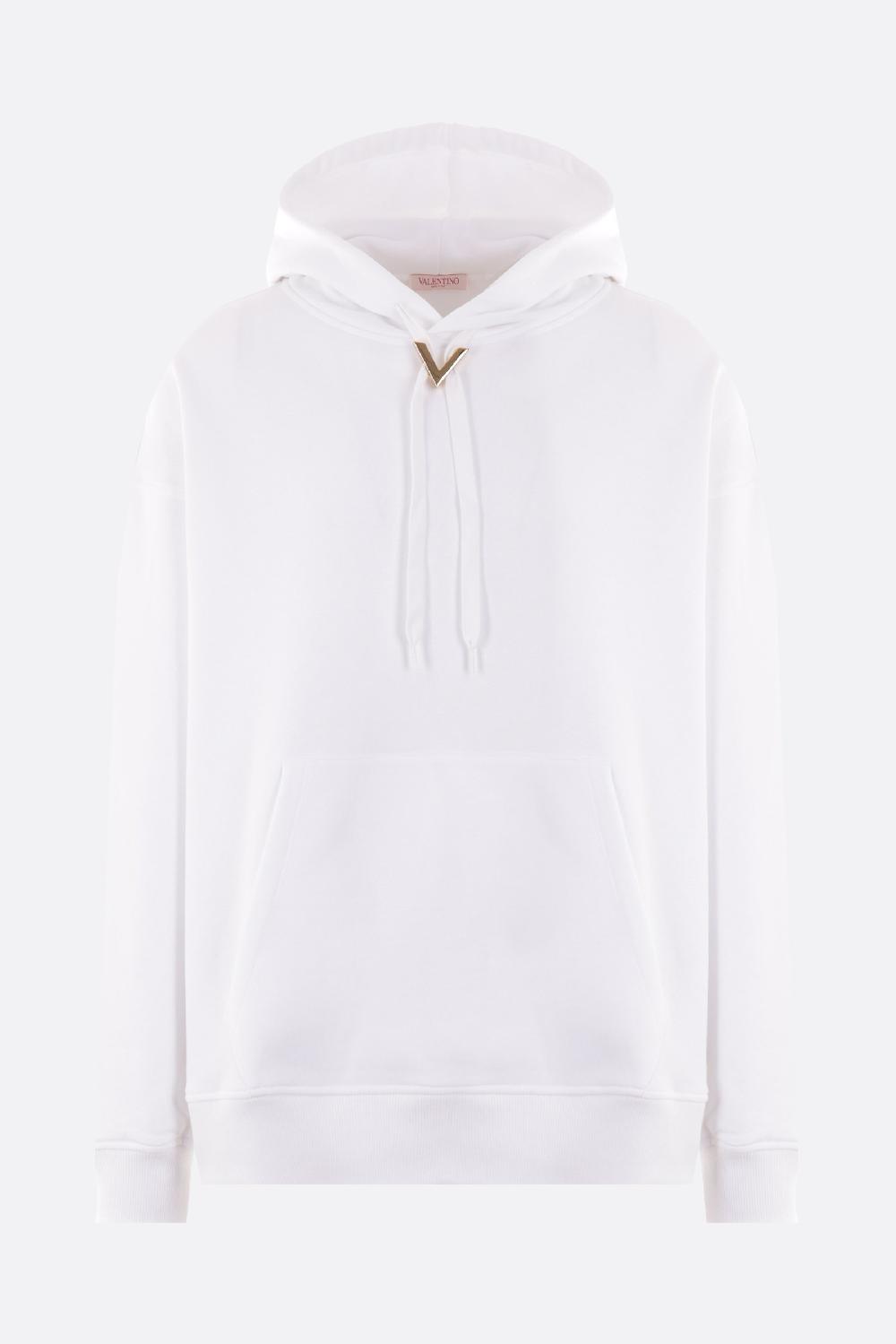 VALENTINO GARAVANI felpa oversize in pile con V Detail