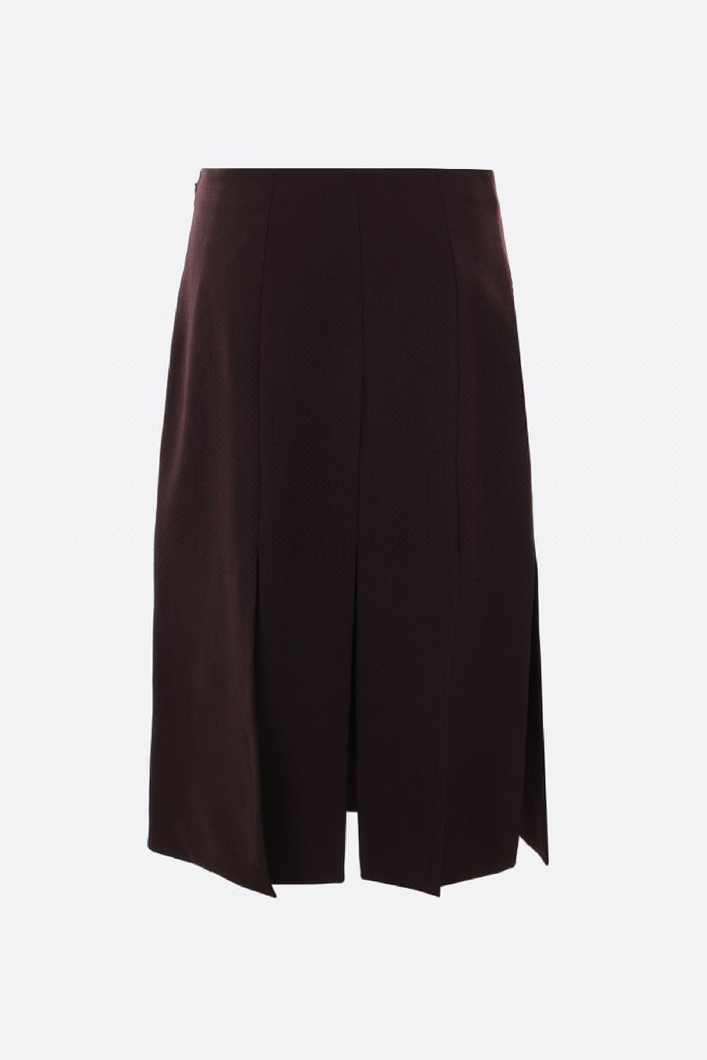 FENDI gonna in lana Grain de Poudre