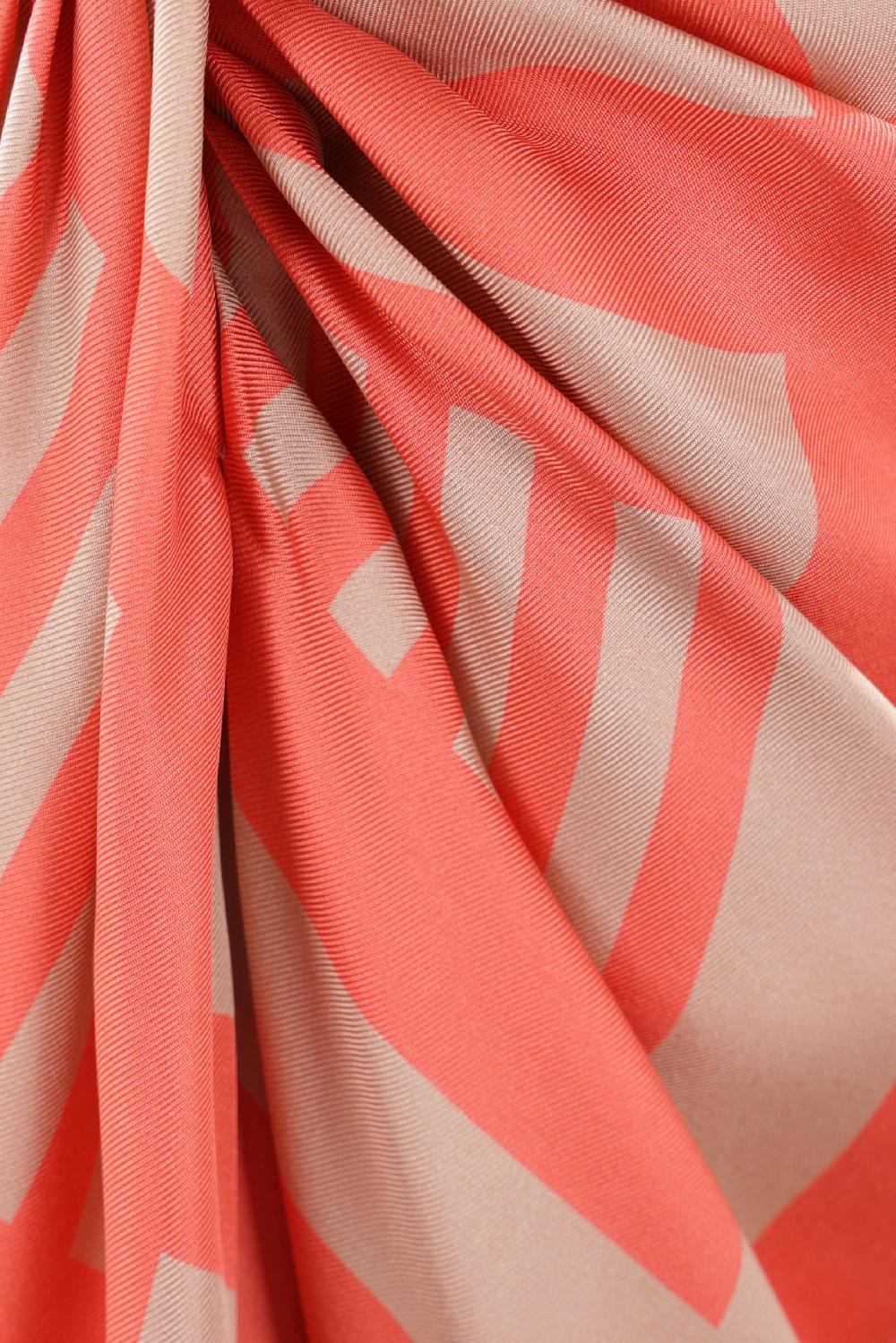 FENDI Gonna Midi Fendi Labyrint In Seta