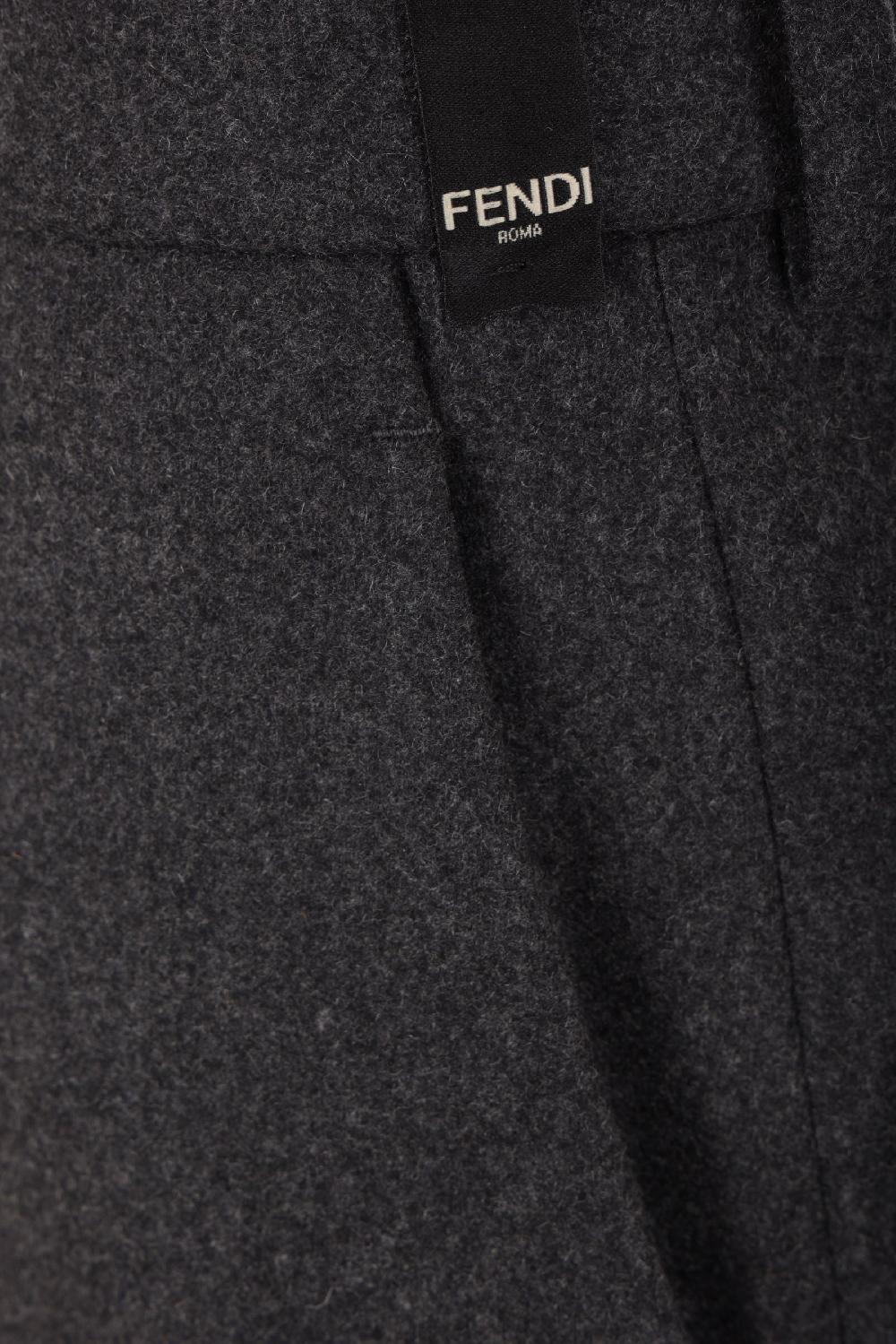 FENDI Pantalone A Gamba Dritta In Cashmere Stretch