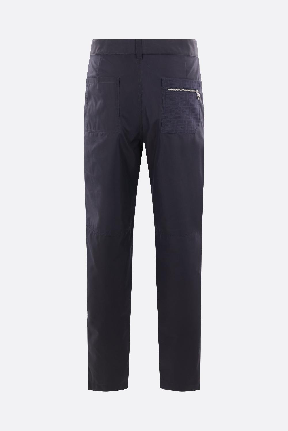 FENDI Pantalone A Sigaretta In Cotone Tecnico