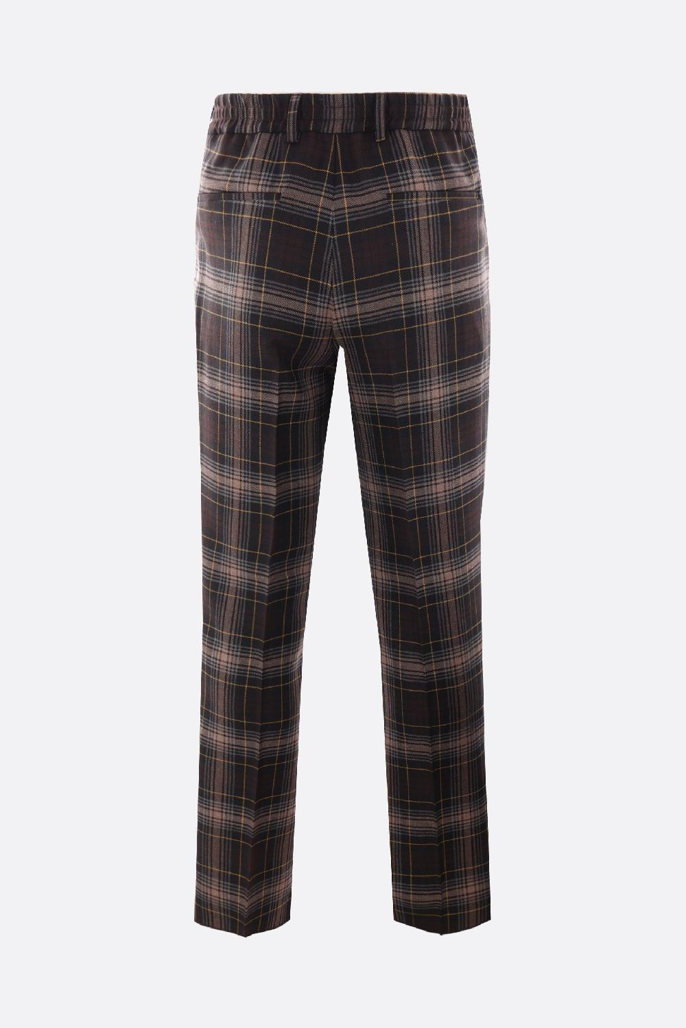 FENDI Pantalone Fendi Tartan In Lana