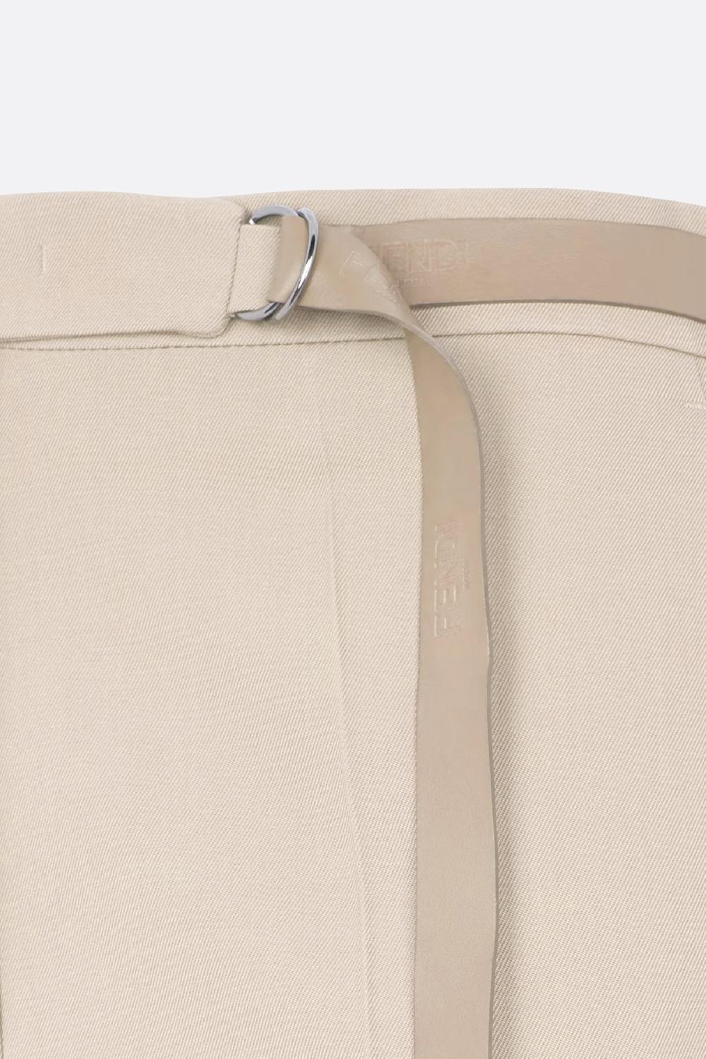 FENDI Pantalone Flare In Gabardine