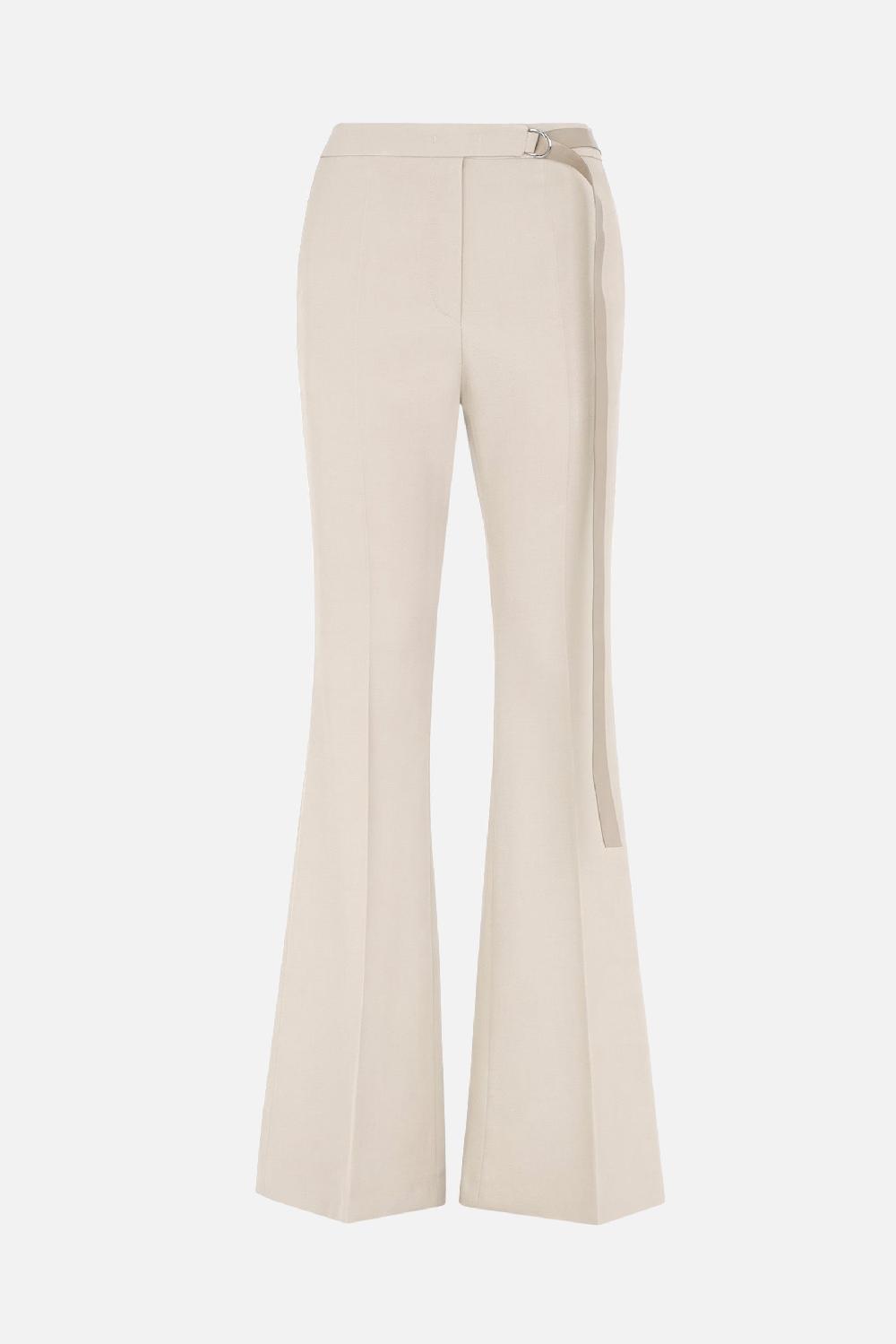 FENDI pantalone flare in gabardine