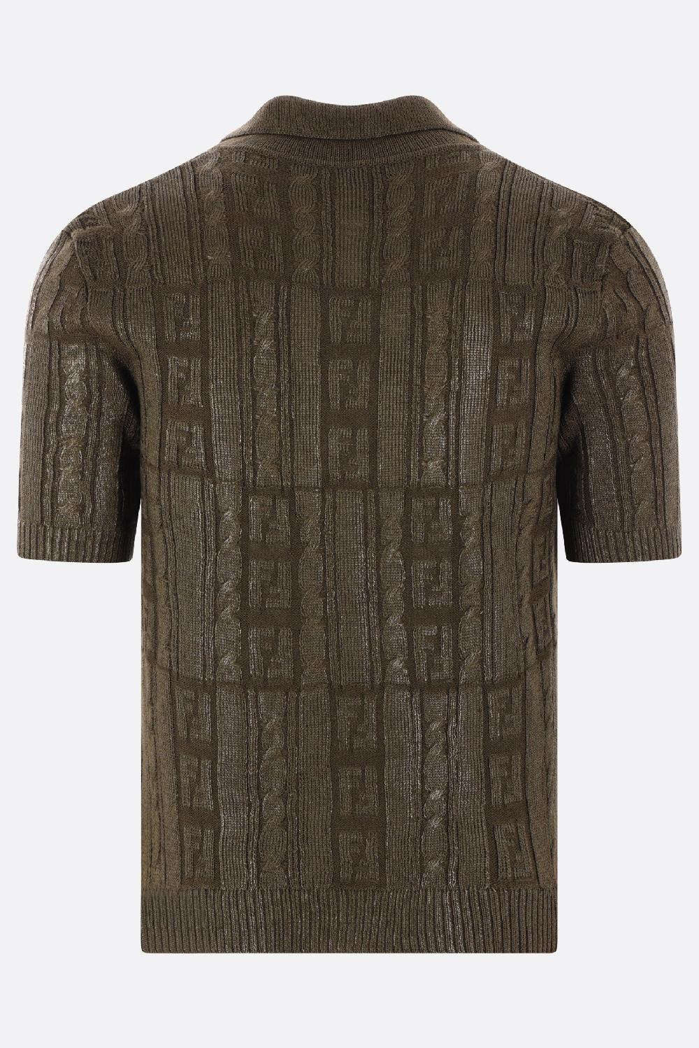 FENDI Polo In Maglia Di Misto Lana FF