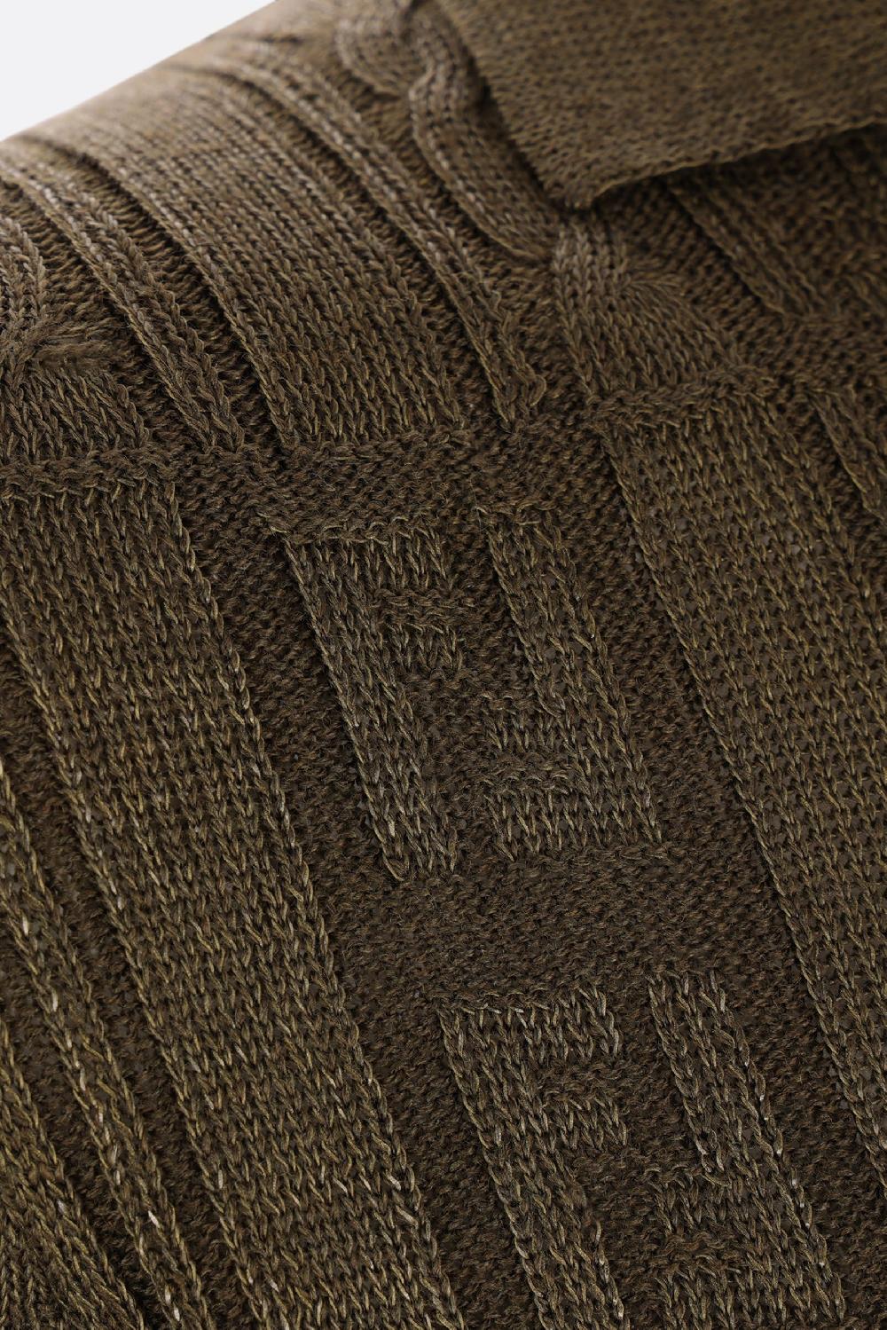 FENDI Polo In Maglia Di Misto Lana FF