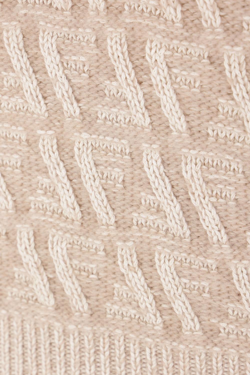 FENDI Pullover A Polo In Seta Lana E Cashmere