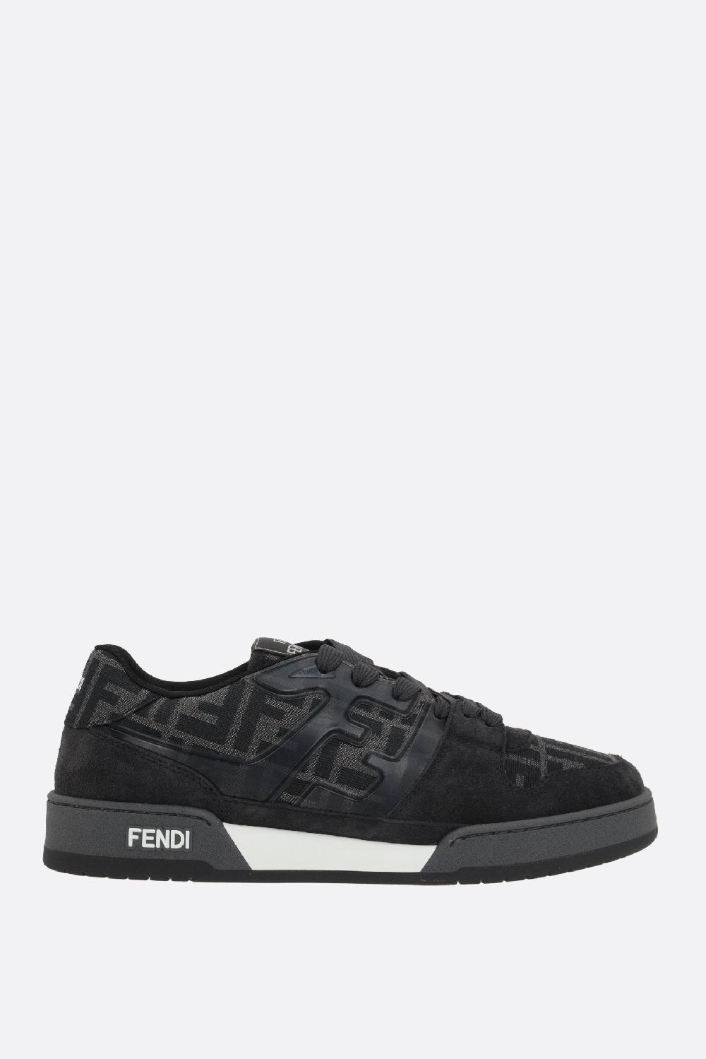 FENDI sneaker Fendi Match in suede e tessuto FF