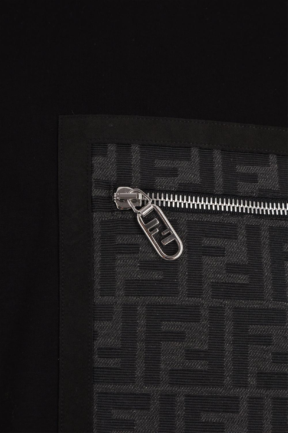 FENDI T-shirt In Cotone Con Tasca FF