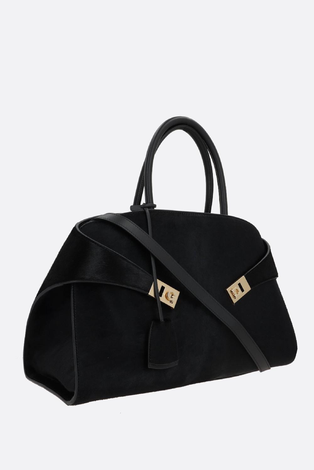 FERRAGAMO Borsa A Mano Hug Media In Cavallino