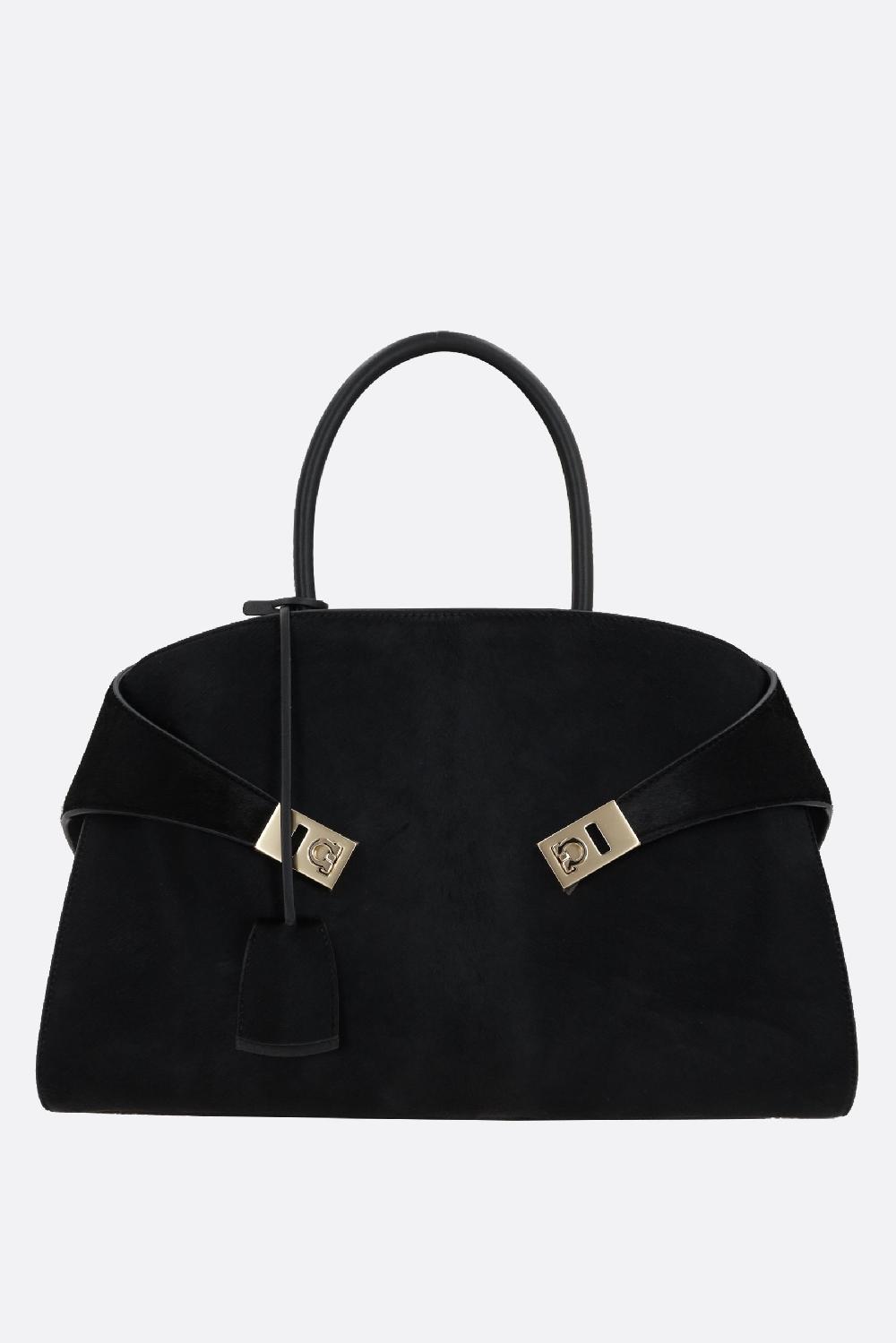 FERRAGAMO borsa a mano Hug media in cavallino