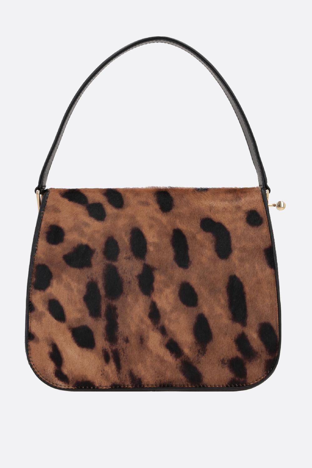 FERRAGAMO borsa a mano New Frame in cavallino