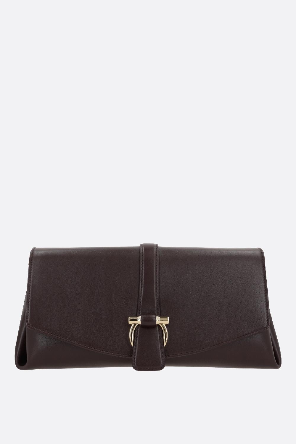 FERRAGAMO borsa a spalla media in pelle liscia