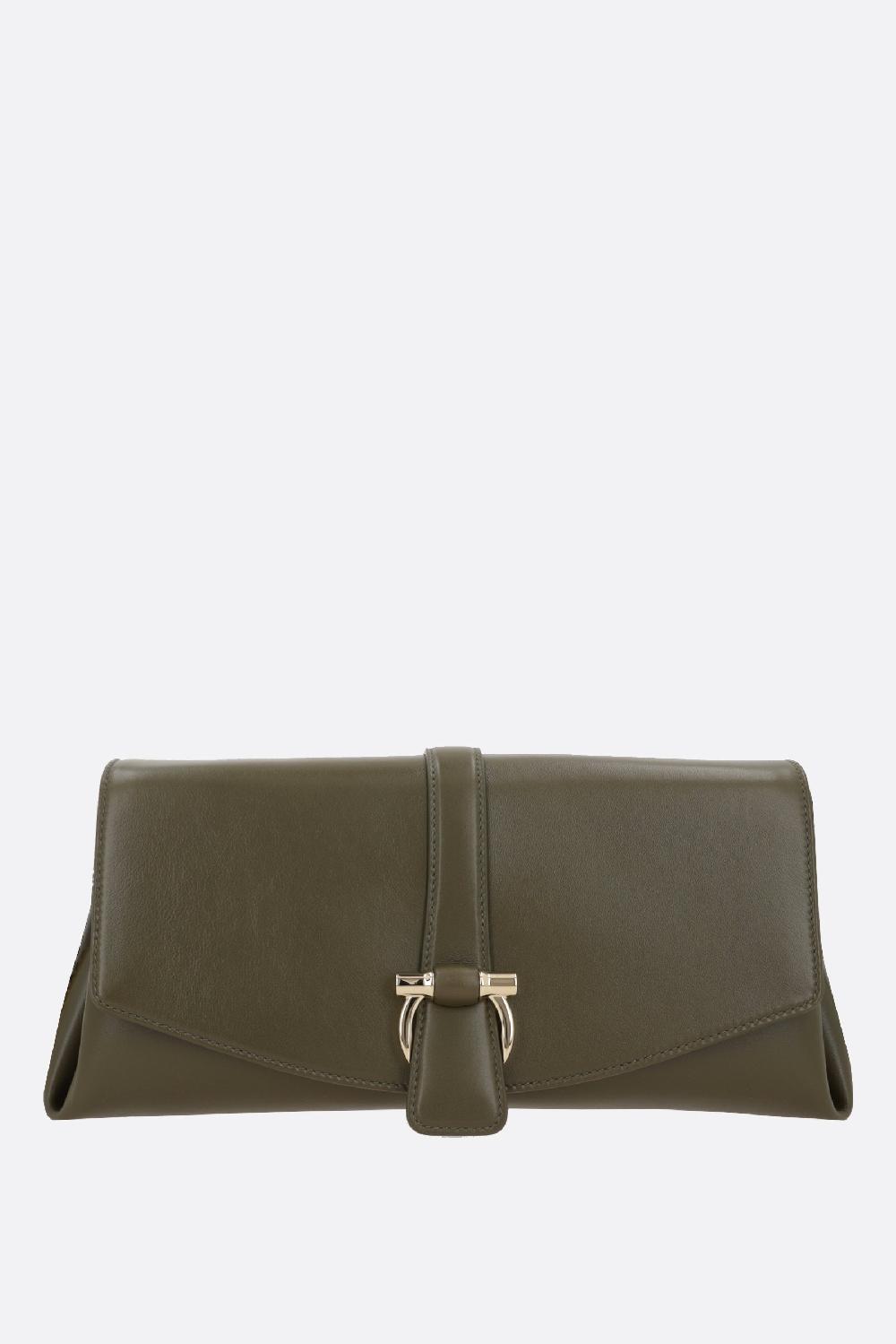 FERRAGAMO borsa a spalla media in pelle liscia