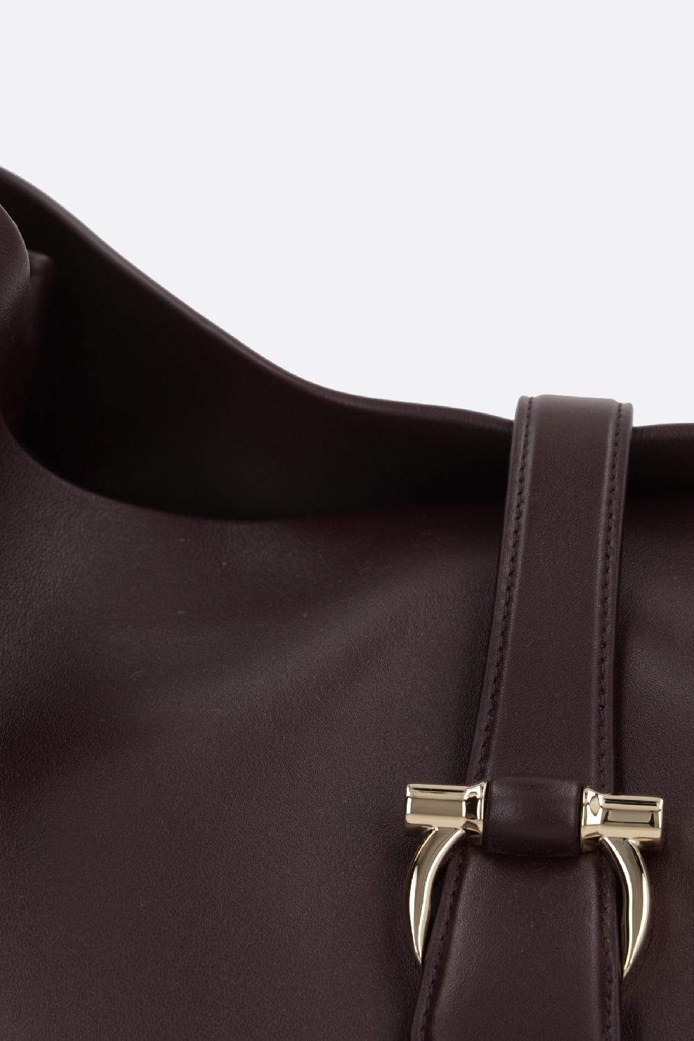 FERRAGAMO Borsa Tote Large In Pelle Liscia