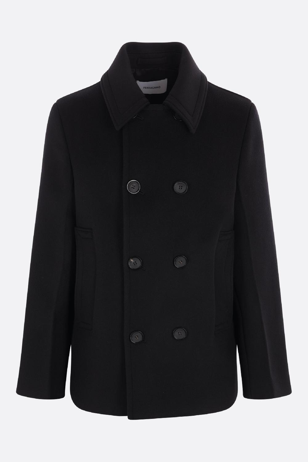 FERRAGAMO cappotto doppiopetto in lana e cashmere