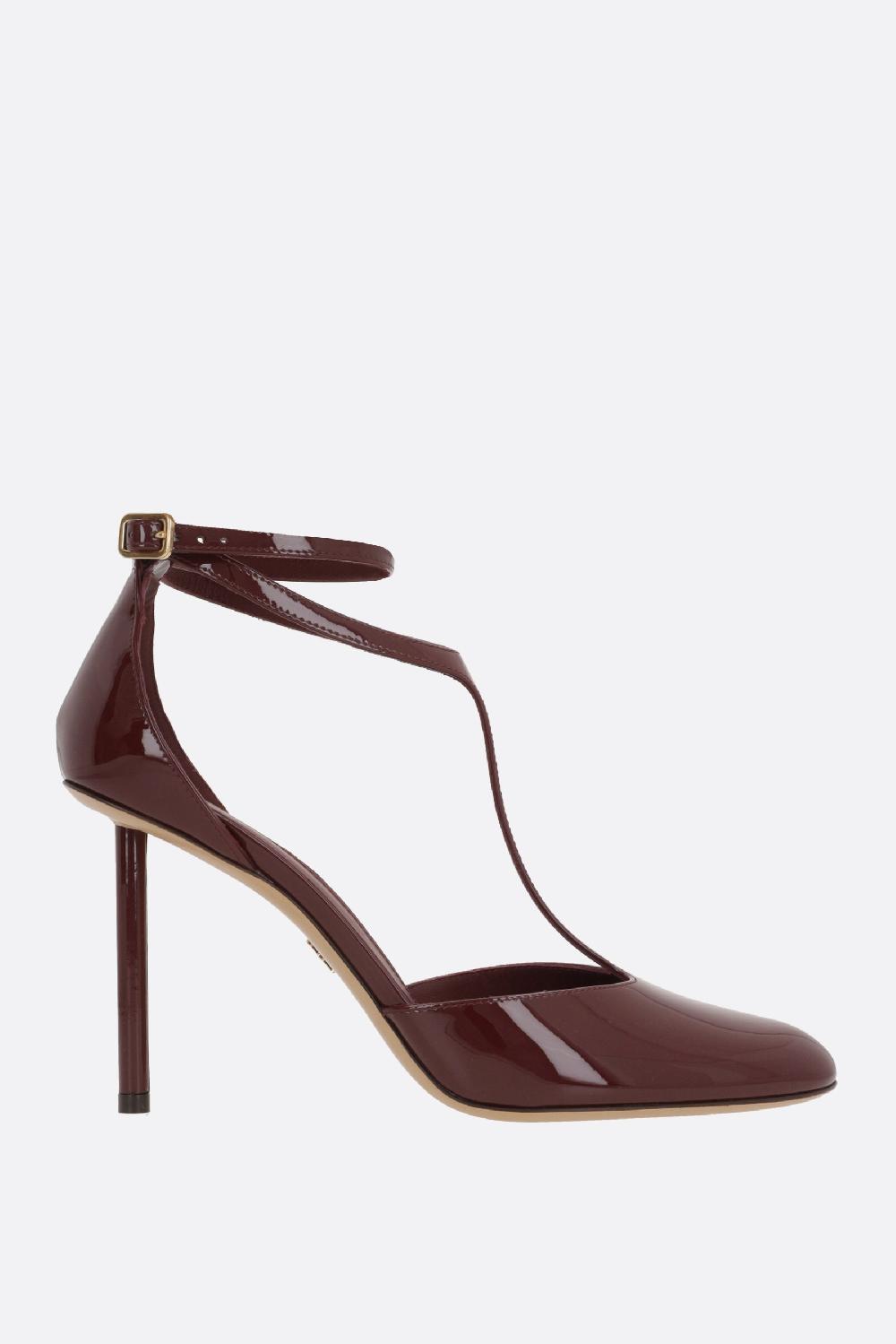 FERRAGAMO décolleté t-strap Lysandra in vernice