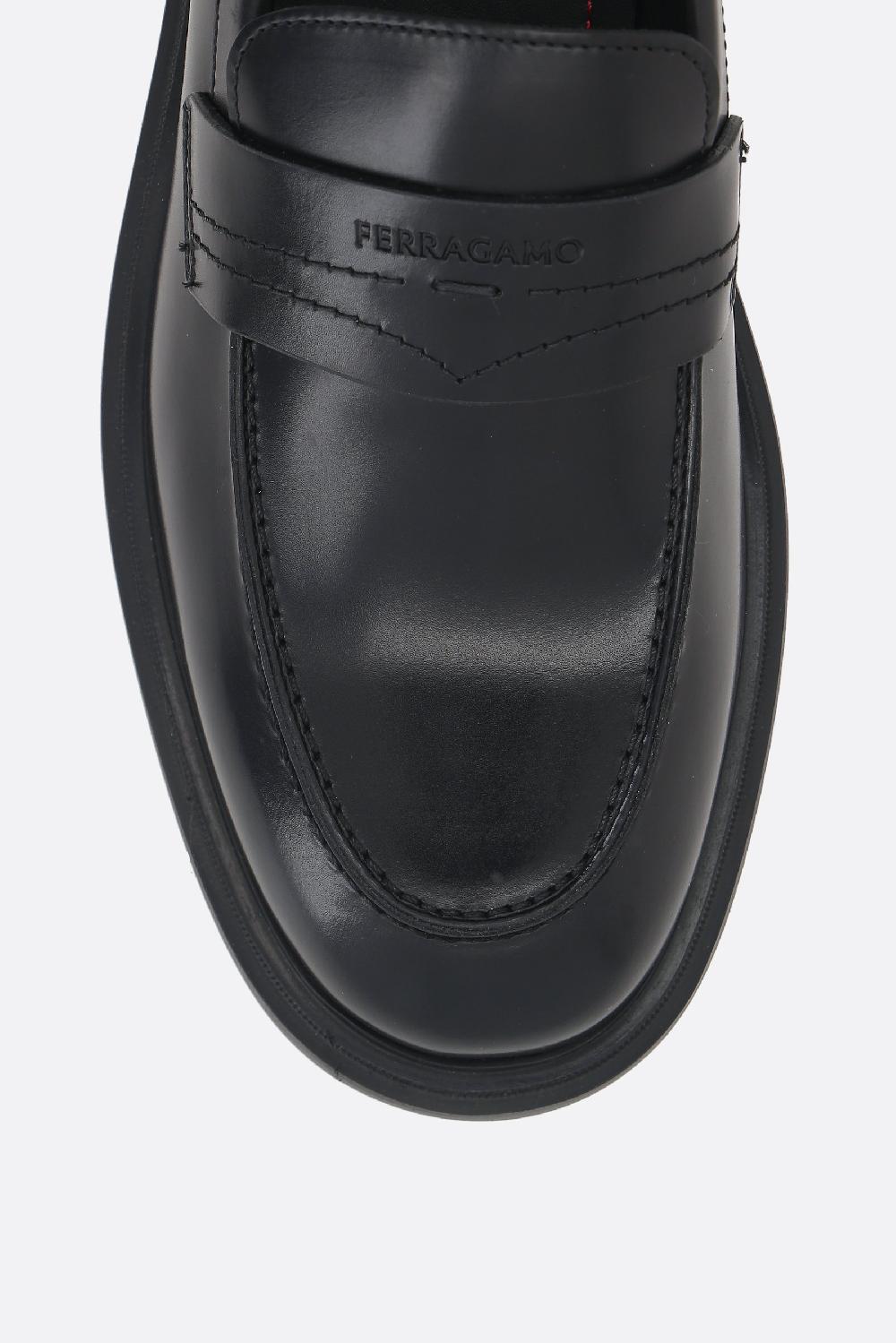 FERRAGAMO Mocassino Penny Caligola In Pelle Liscia