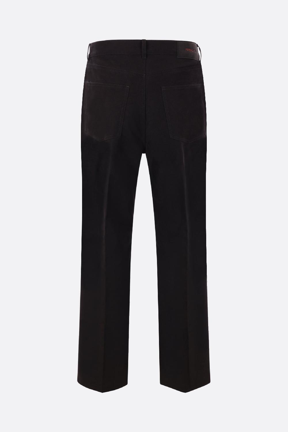 FERRAGAMO Pantalone In Moleskine