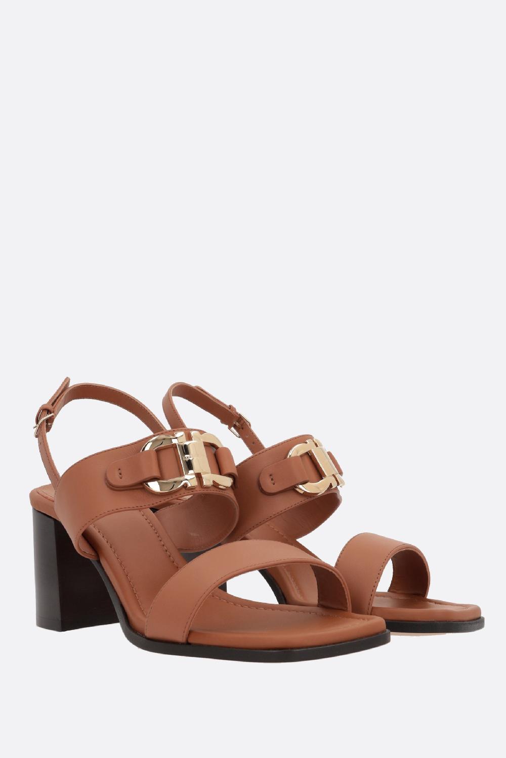 FERRAGAMO Sandalo Lou In Pelle Liscia