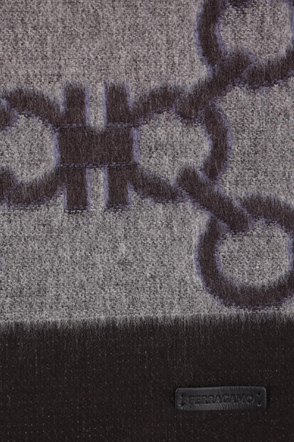 FERRAGAMO Sciarpa Gancini In Seta E Cashmere