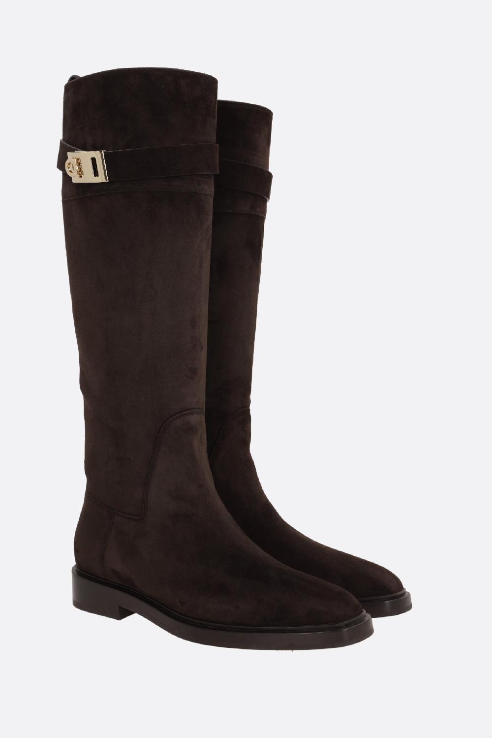 FERRAGAMO Stivale Roly In Suede