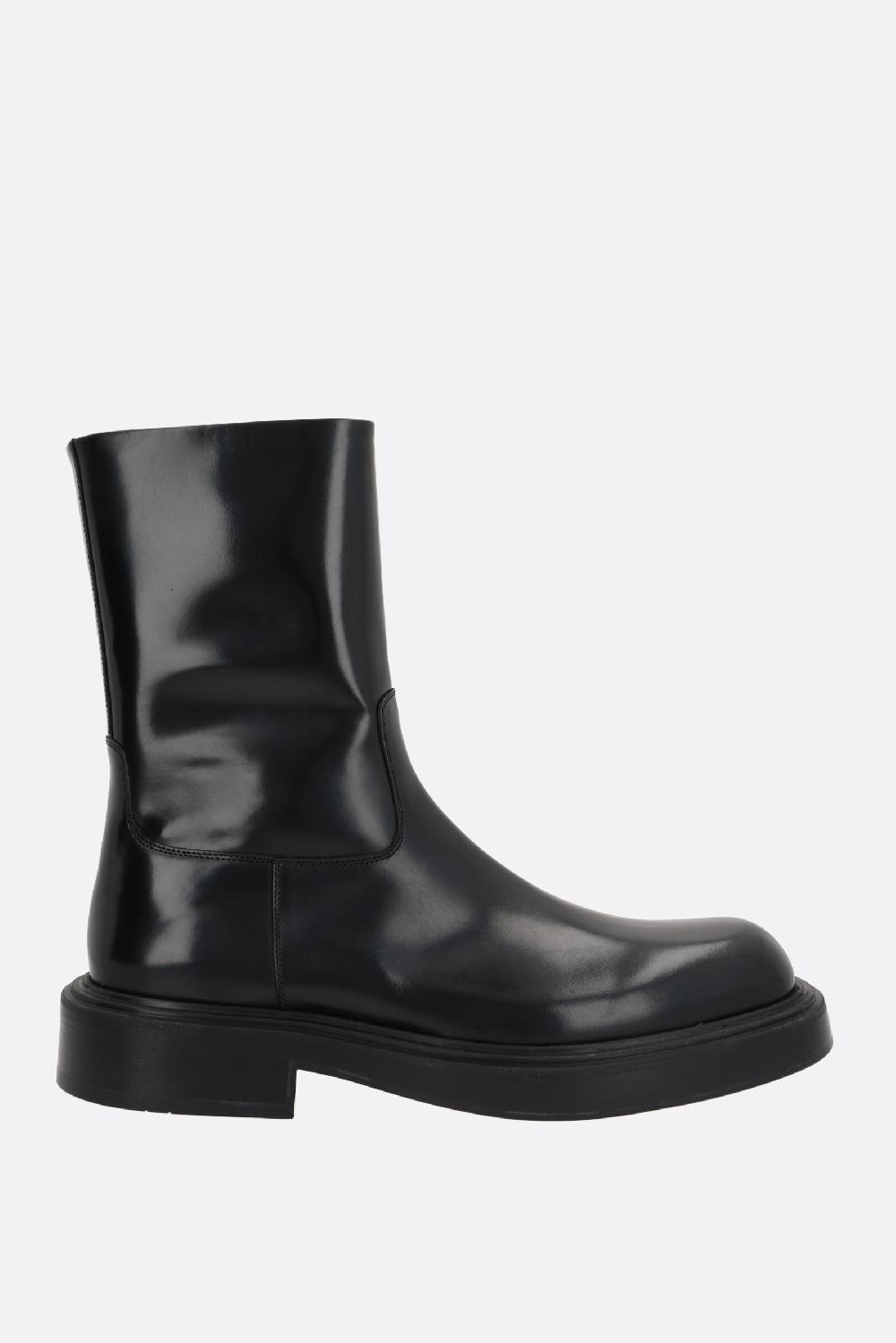 FERRAGAMO stivaletto Formia in pelle spazzolata