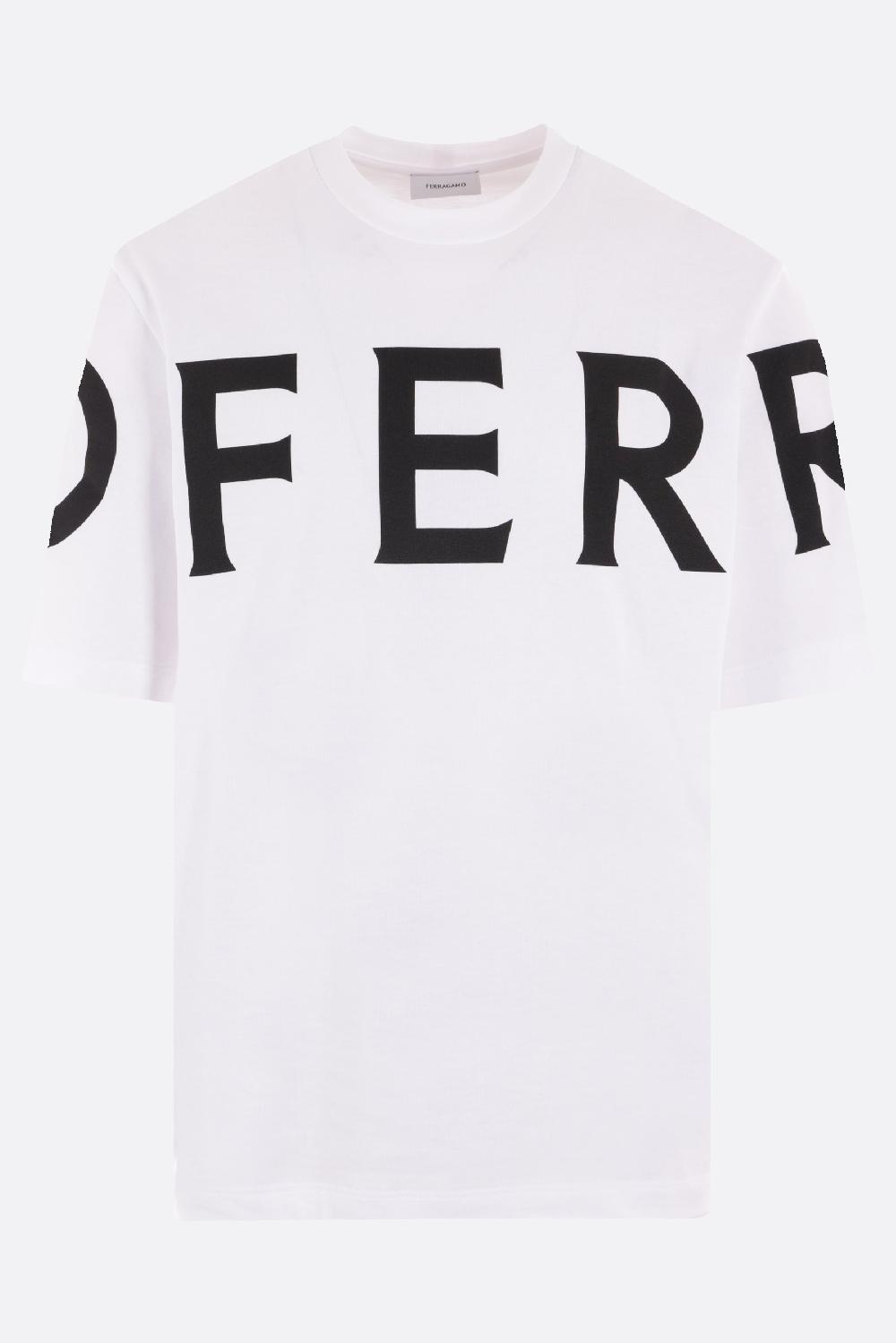FERRAGAMO t-shirt in jersey stampa logo