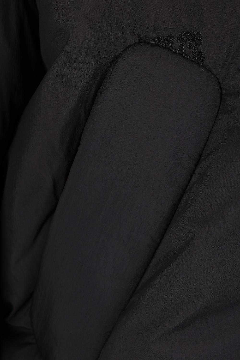 GANNI Piumino Cropped In Nylon Ricamo Logo