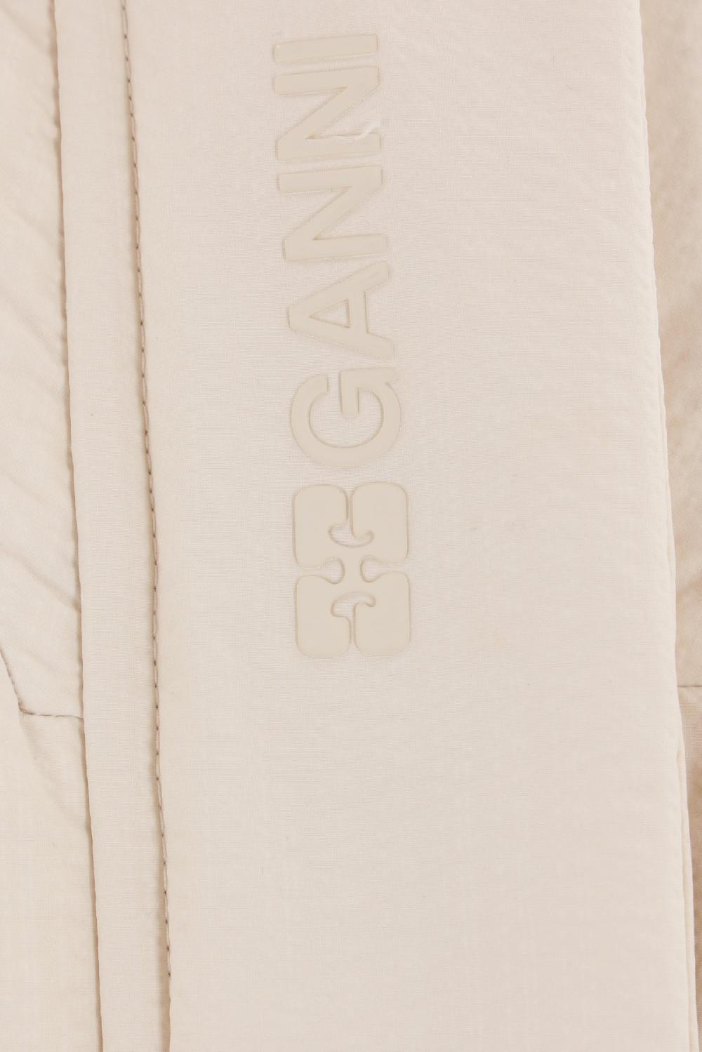 GANNI Piumino Oversize In Seersucker Tecnico