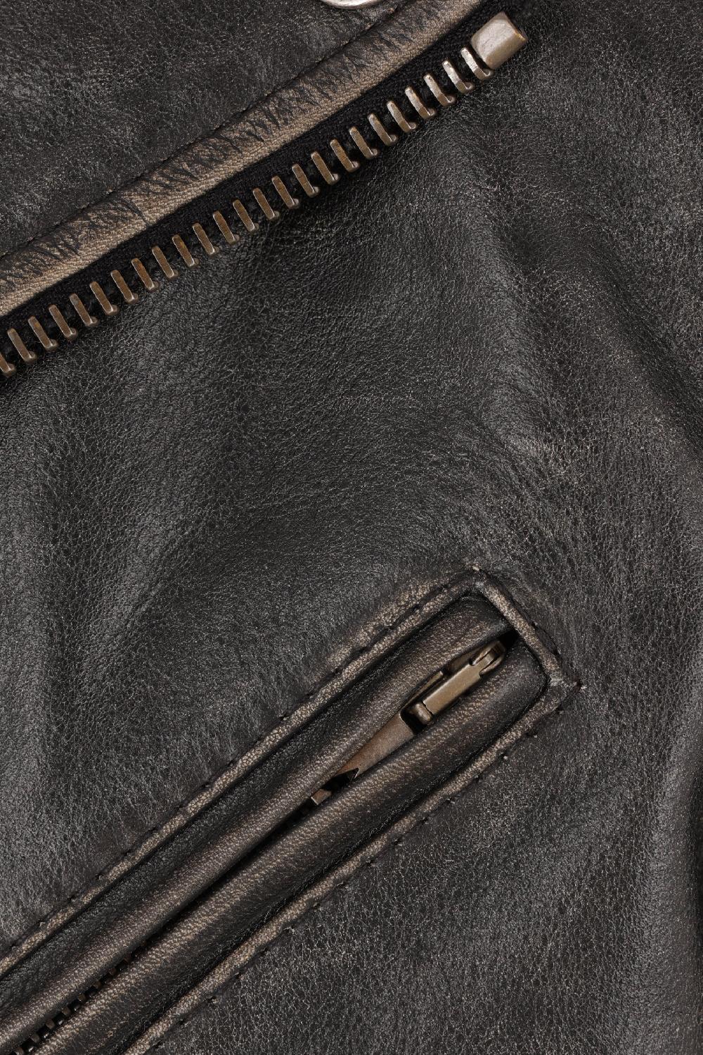 GOLDEN GOOSE DELUXE BRAND Giacca Biker Golden In Pelle Vintage