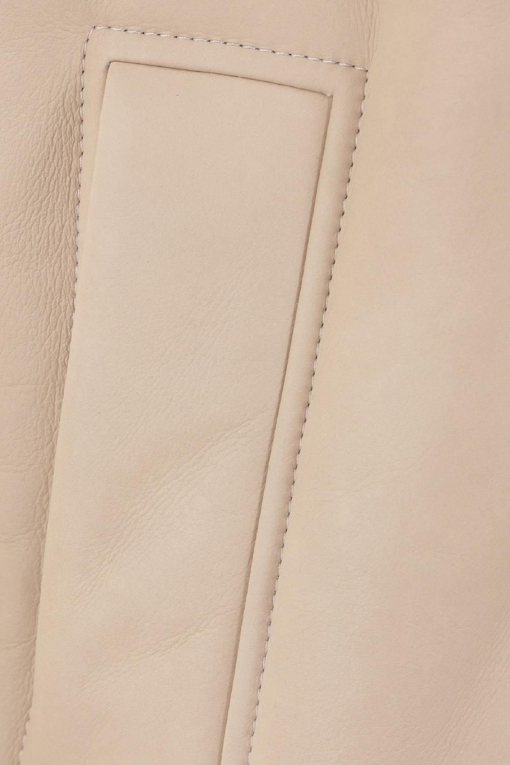 BRUNELLO CUCINELLI Giacca Biker In Shearling Con Shiny Zipper Pull