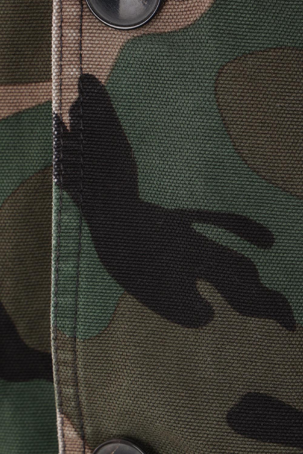 VALENTINO GARAVANI Giacca-camicia In Canvas Camouflage Con V Detail