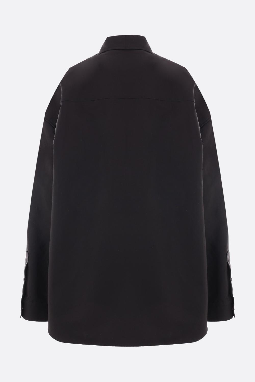 BALENCIAGA Giacca-camicia Oversize Outerwear In Popeline