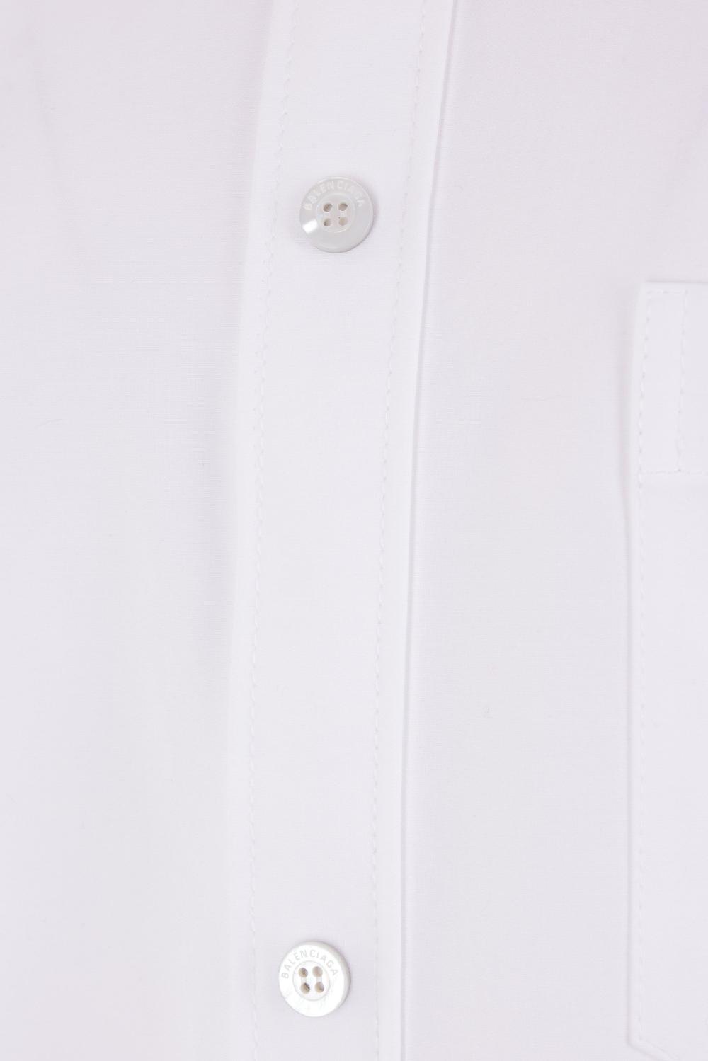 BALENCIAGA Giacca-camicia Oversize Outerwear In Popeline