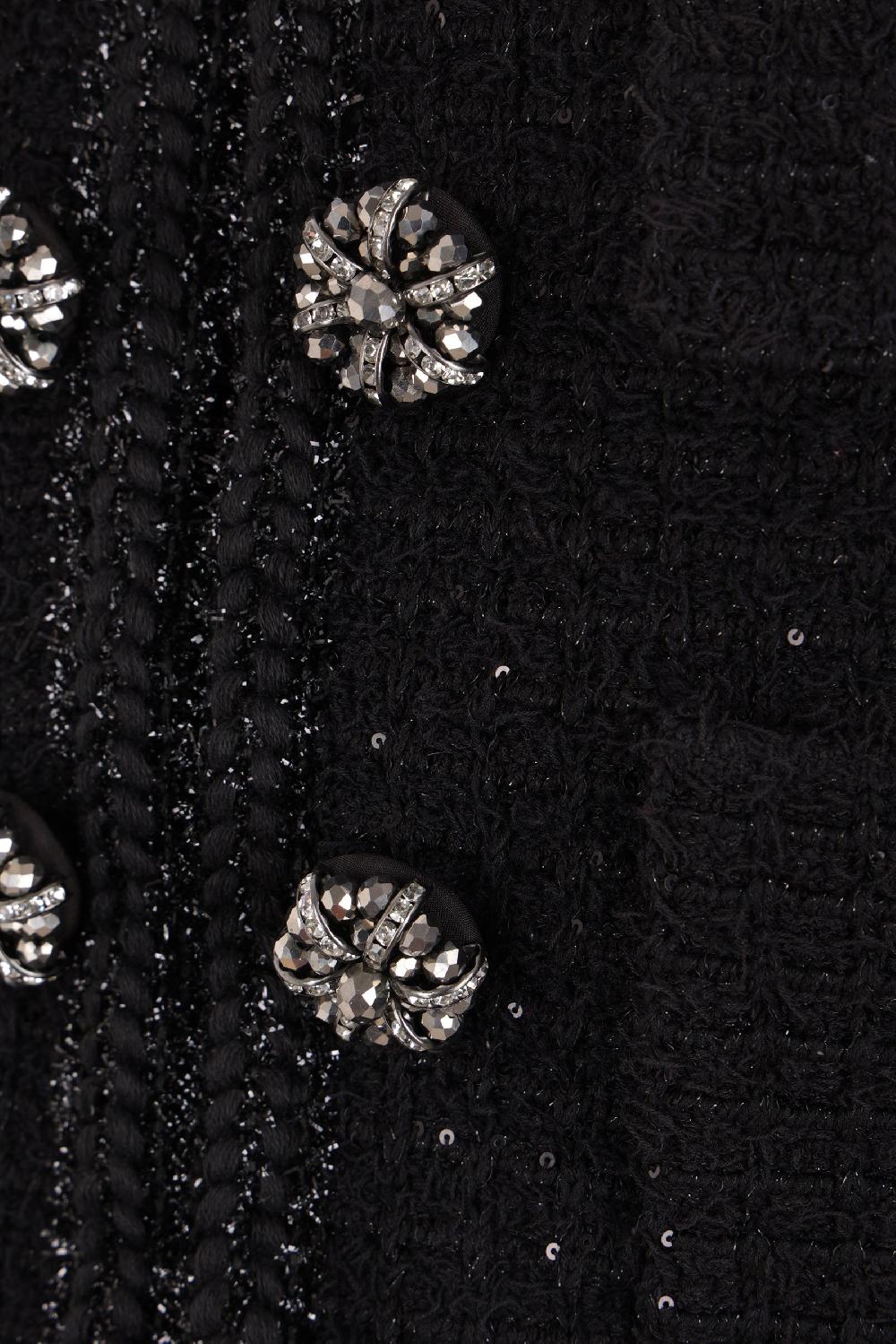 SELF PORTRAIT Giacca Cropped In Maglia Texturizzata