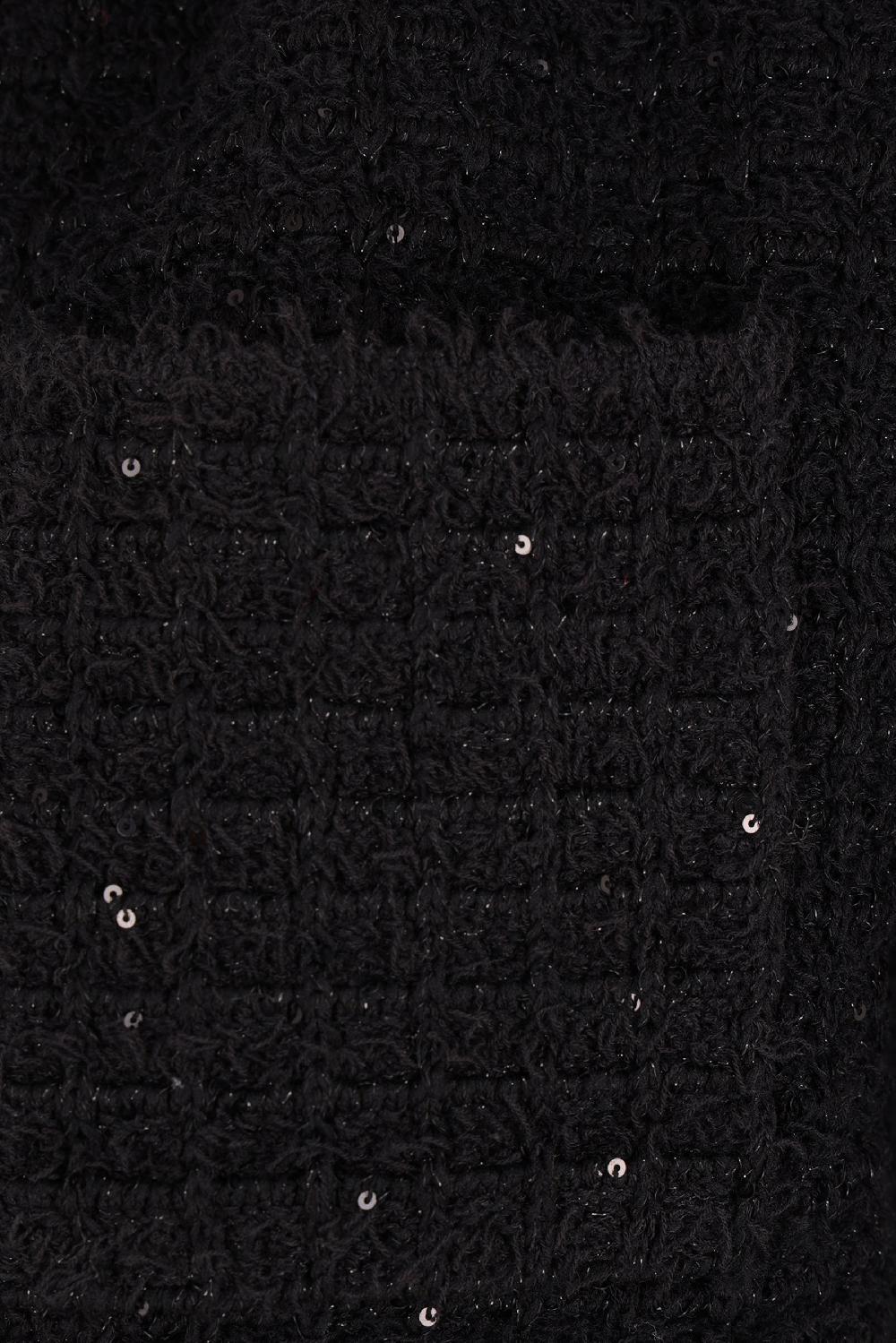 SELF PORTRAIT Giacca Cropped In Maglia Texturizzata