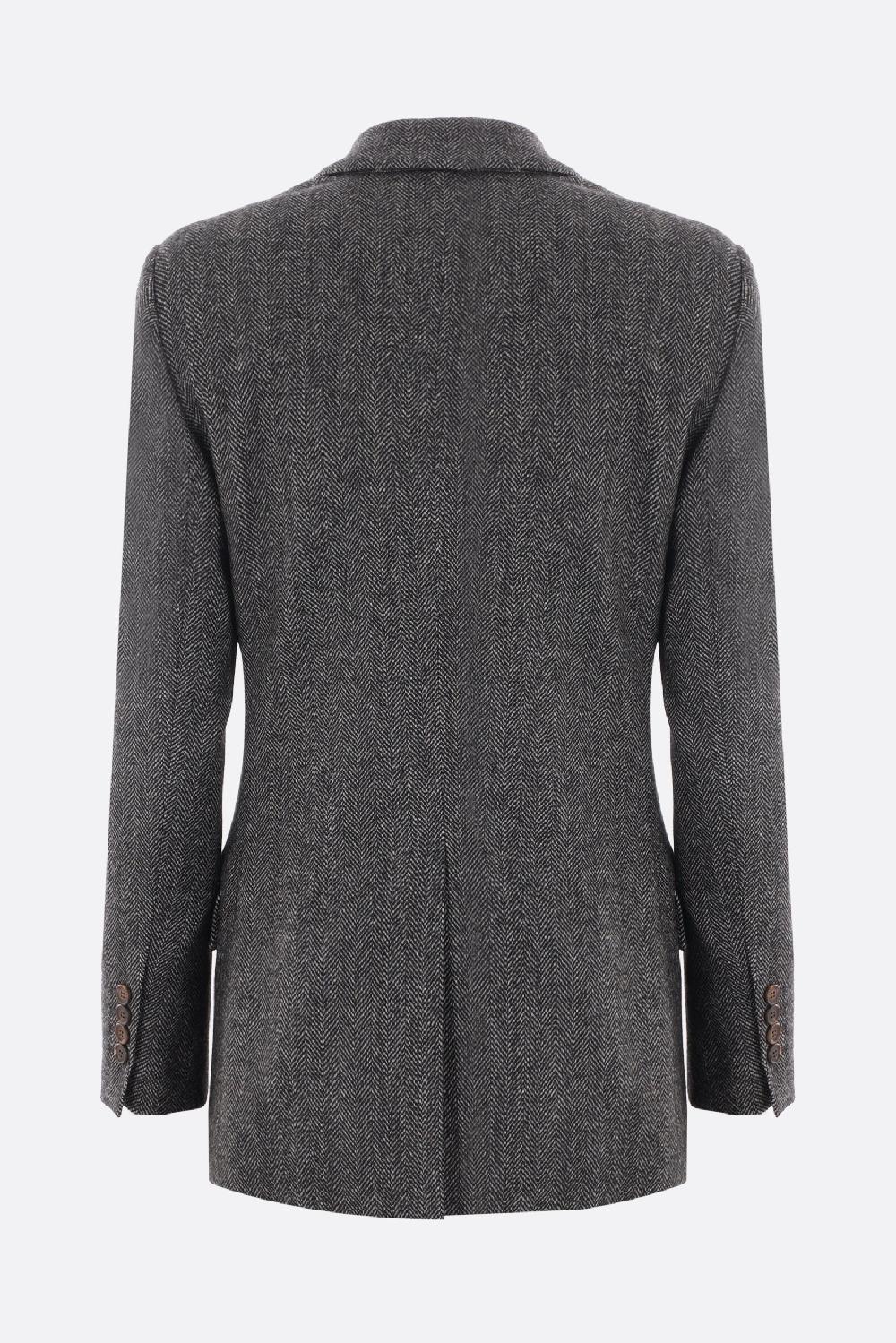 BRUNELLO CUCINELLI Giacca Doppiopetto In Lana Techno