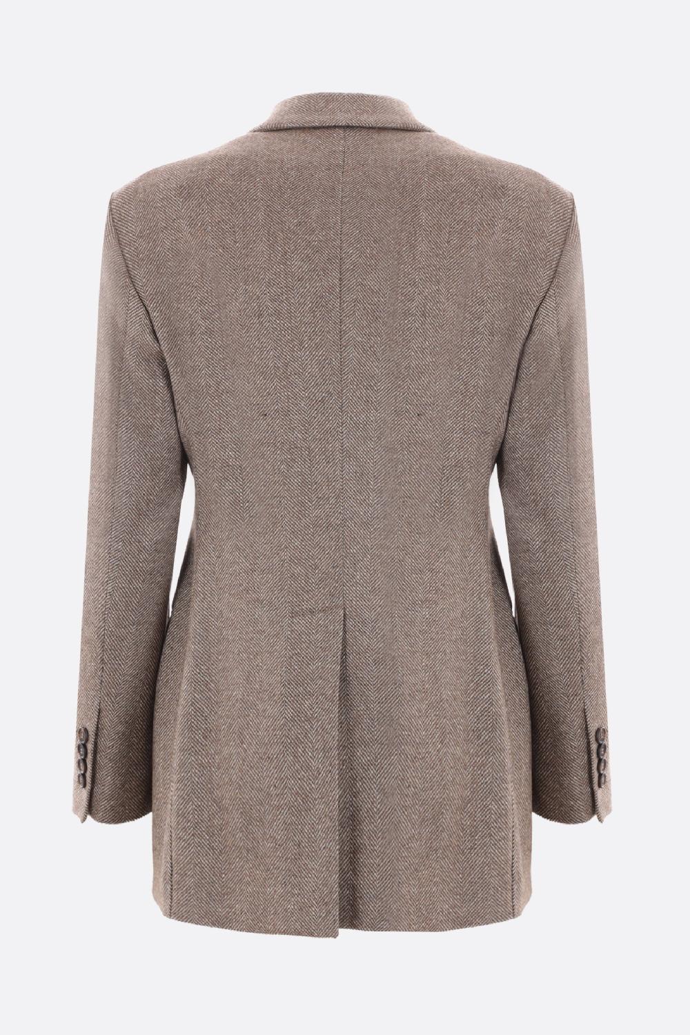 BRUNELLO CUCINELLI Giacca Doppiopetto In Lana Techno