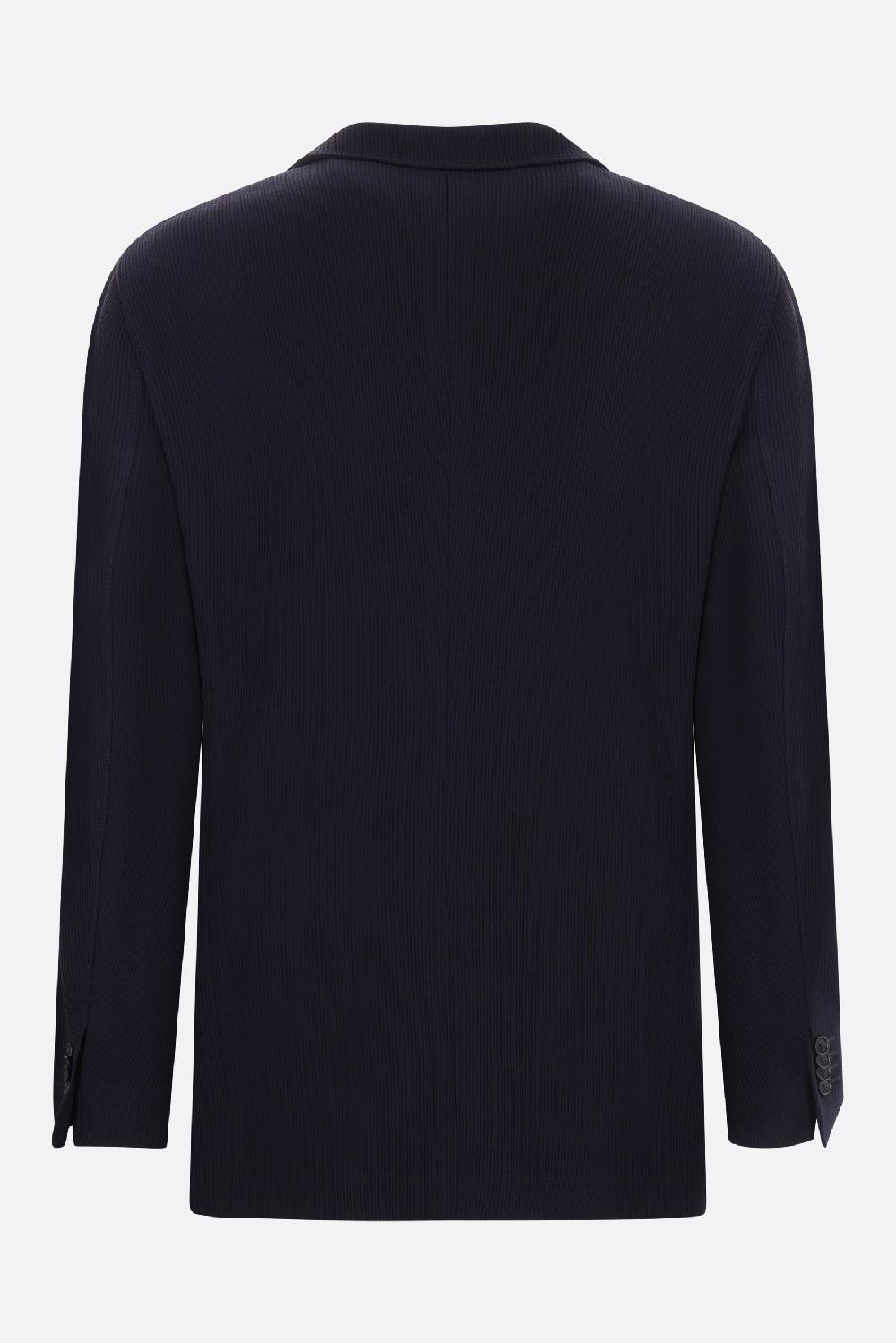 GIORGIO ARMANI Giacca Doppiopetto In Lana Tecnica A Costine