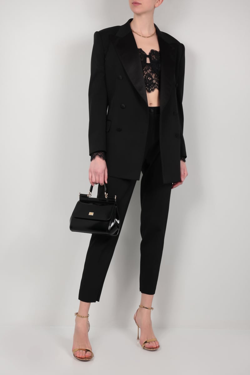 DOLCE & GABBANA Giacca Doppiopetto In Tessuto Stretch