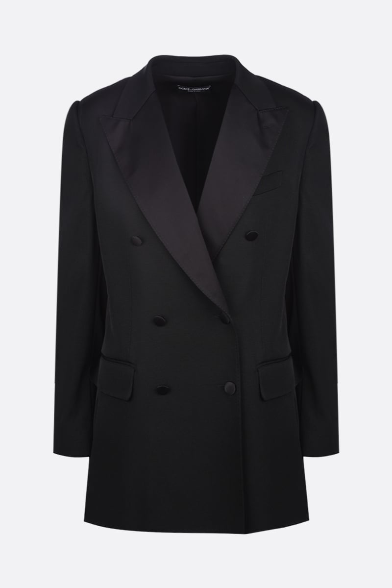 DOLCE & GABBANA giacca doppiopetto in tessuto stretch