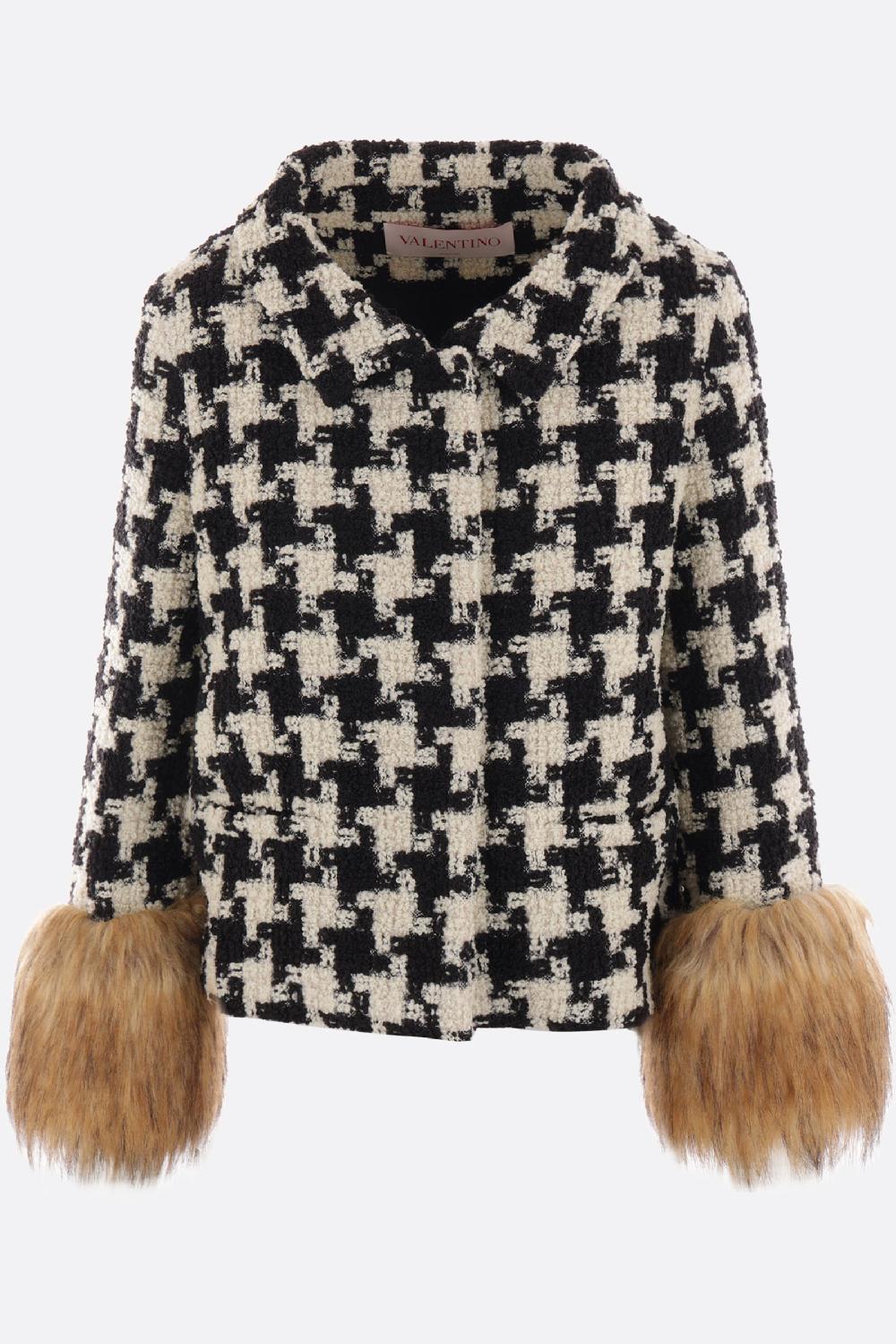 VALENTINO GARAVANI giacca in Macro Pied De Poule Tweed