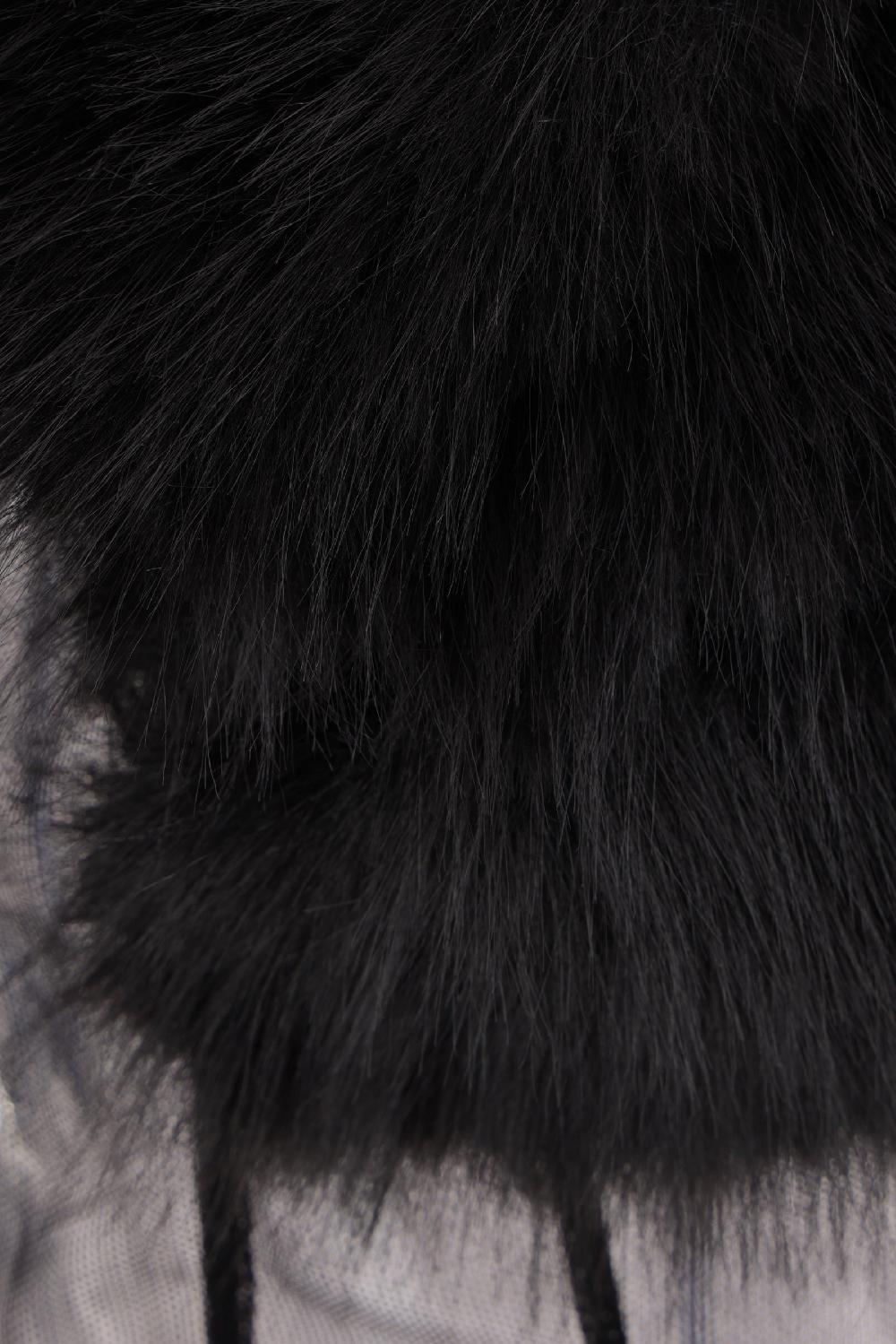 SIMONE ROCHA Giacca In Tulle Trasparente Ed Ecopelliccia