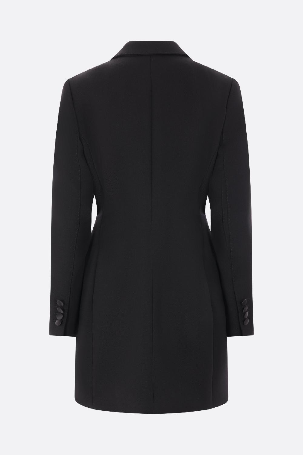 DOLCE & GABBANA Giacca Lunga Tuxedo Dolce In Lana Stretch