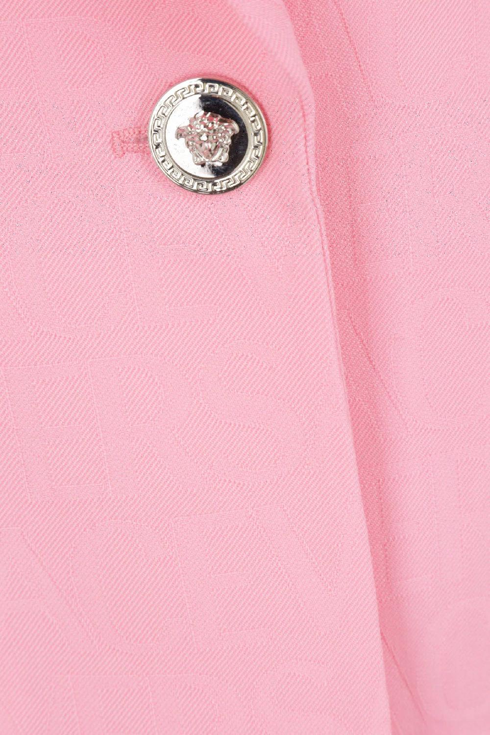 VERSACE Giacca Monopetto In Lana Jacquard Versace Allover