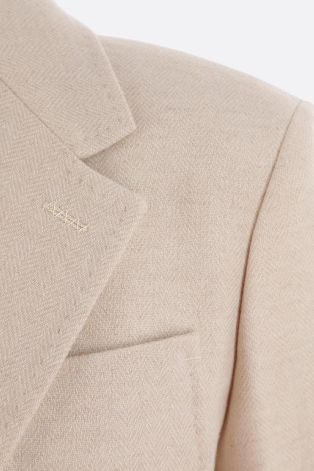 MAX MARA Giacca Monopetto Vitalba In Cashmere Spigato