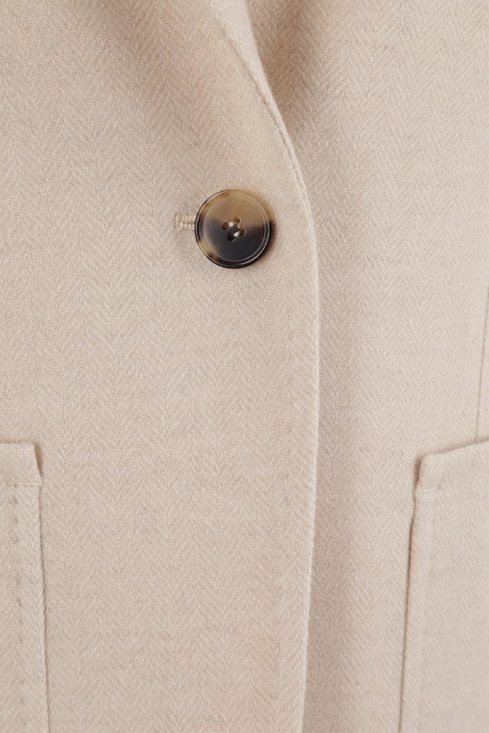 MAX MARA Giacca Monopetto Vitalba In Cashmere Spigato